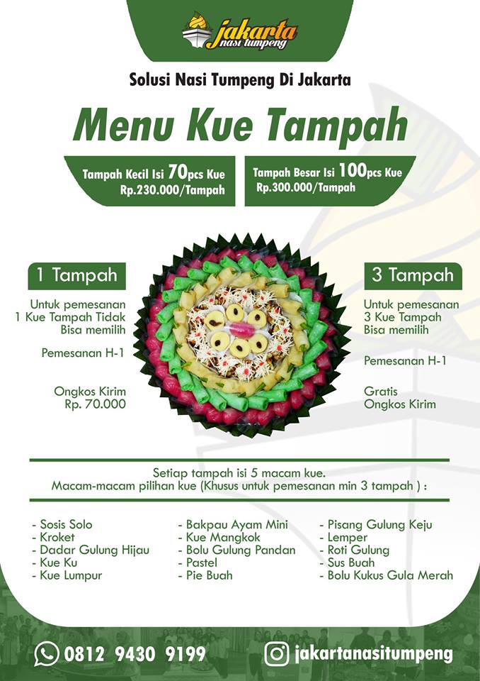  Kue  Tampah  Jakarta Nasi Tumpeng