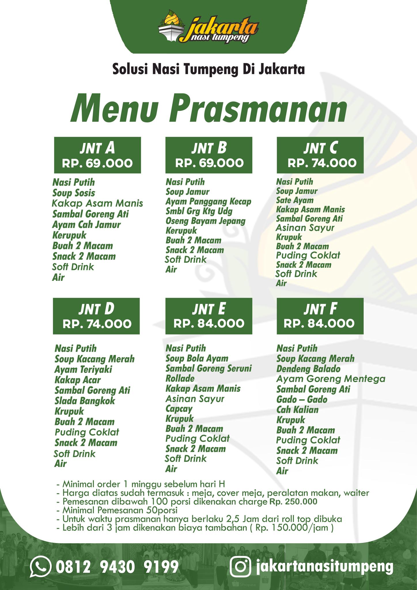 Menu Prasmanan 2025