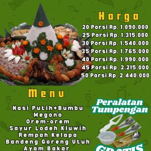 Pesan Nasi Tumpeng Megono di Jakarta