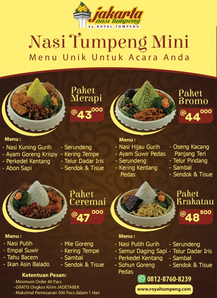 pesan tumpeng mini